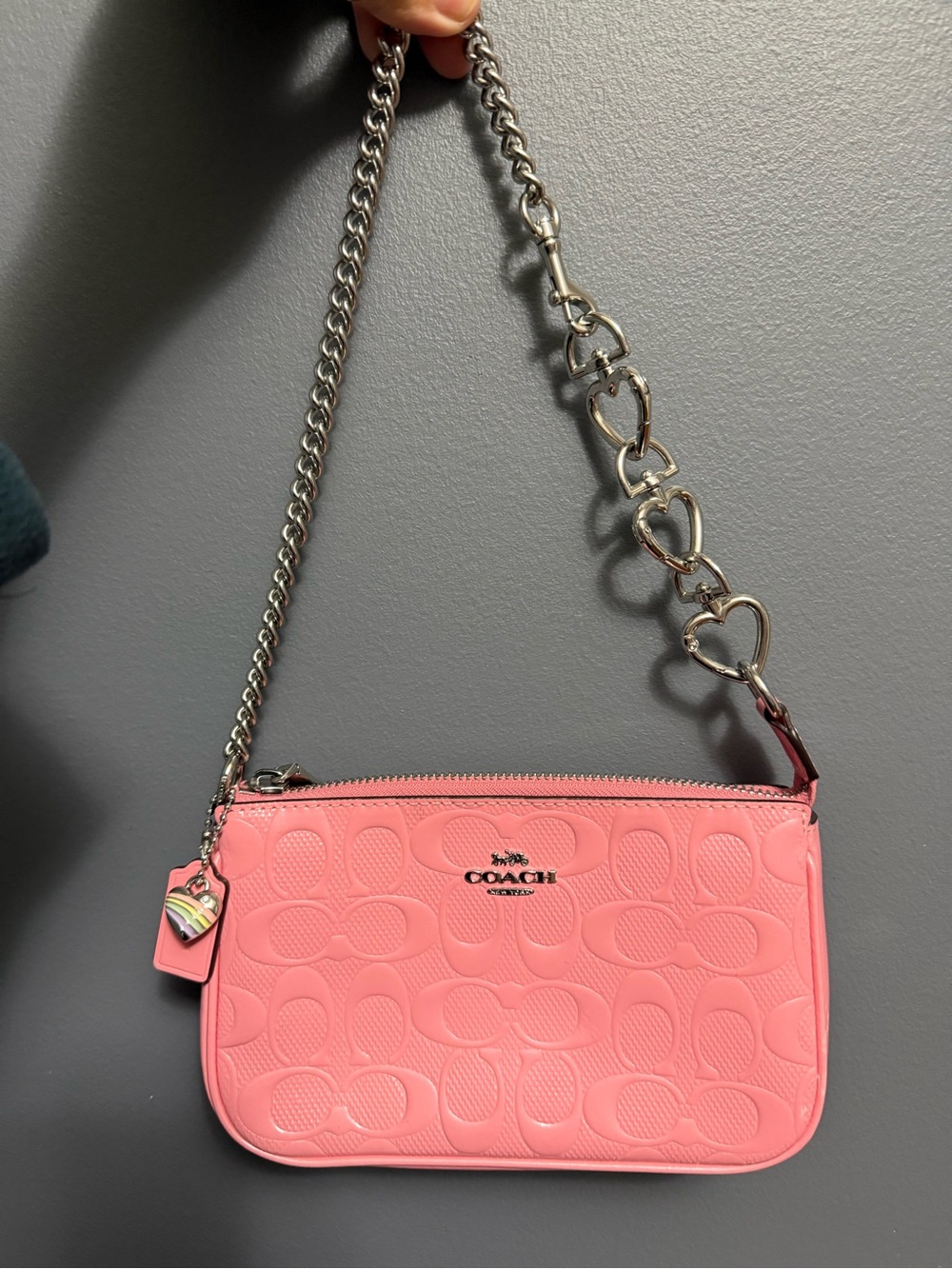 Coach Pink Signature Nolita